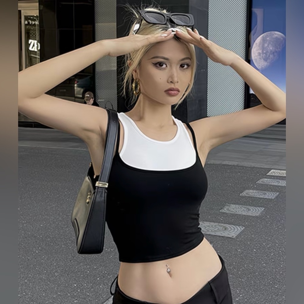 Chic Two-Piece Cropped Tank Top
